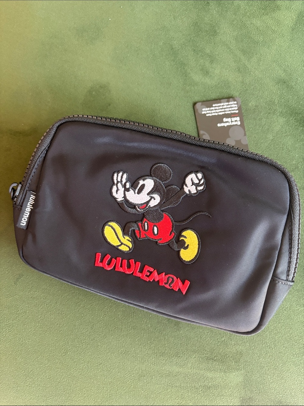 LULULEMON athletica DISNEY Everywhere Belt Bag in Black Mickey Mouse